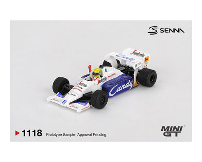 (Preorder) Mini GT 1:64 Toleman TG184 #19 Ayrton Senna 1984 Monaco Grand Prix 2nd Place MGT01118-BL