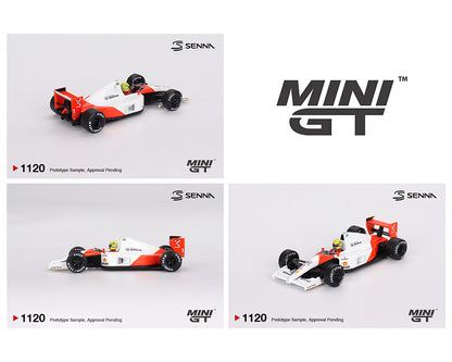 (Preorder) Mini GT 1:64 McLaren MP4/6 #1 Ayrton Senna 1991 Japanese Grand Prix 2nd Place MGT01120-BL
