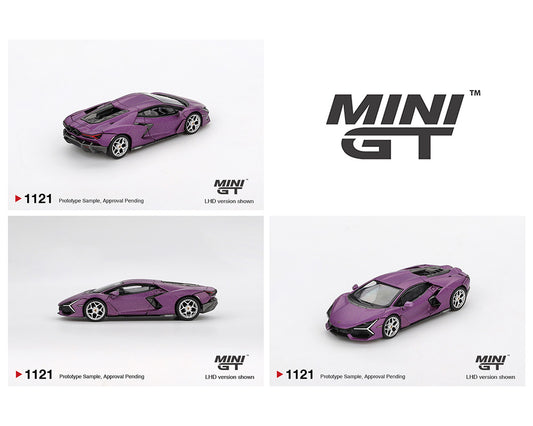 (Preorder) Mini GT 1:64 Lamborghini Revuelto Viola 30th – Matte Purple MGT01121-BL