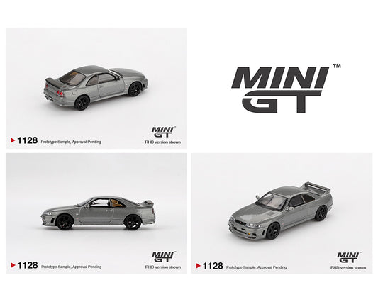 (Preorder) Mini GT 1:64 NISSAN Skyline GT-R Dark Metal Gray (NISMO BCNR33 CRS Version) – Limited Edition MGT01128-BL