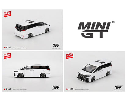 Mini GT Toyota Alphard 40 KUHL White in white background