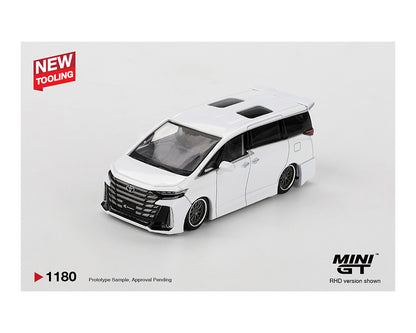 Mini GT Toyota Alphard 40 KUHL White in white background