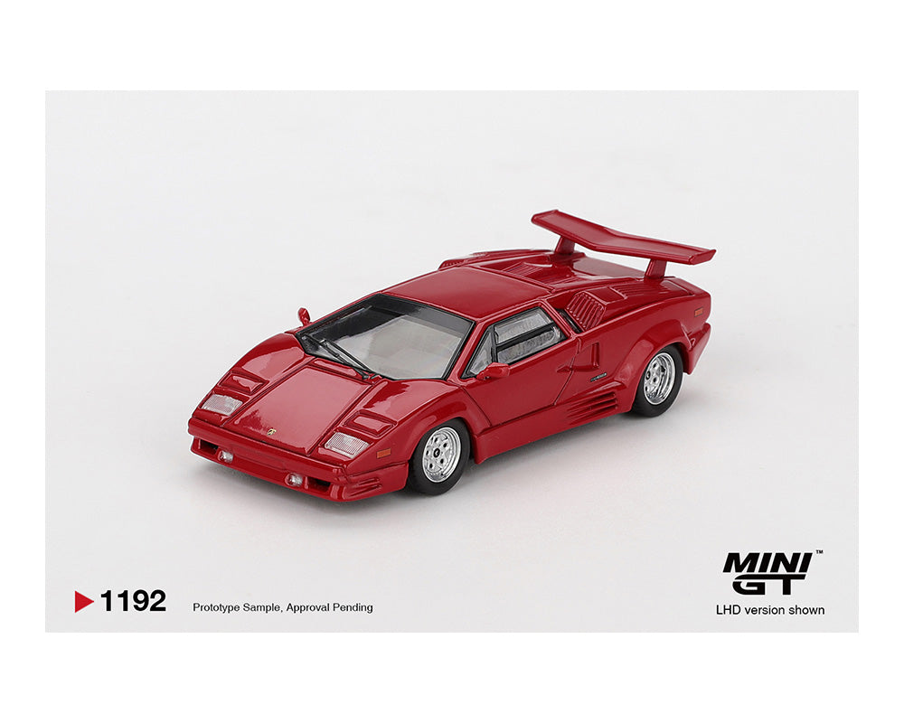 Mini GT 1:64 Lamborghini Countach 25th Anniversary Red MGT01192-BL
