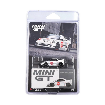 (Coming Soon) Mini GT 1:64 Mazda AZ-1 Liberty Walk LB40 LB-Hinomaru – White MGT01227-BL