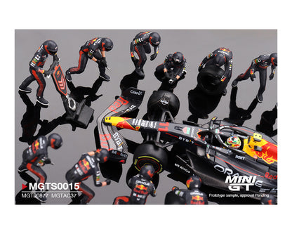 Mini GT 1:64 Oracle Red Bull Racing RB19 #11 Sergio Pérez 2023 F1 Japanese Grand Prix Pit Crew Set Limited Edition 5000 Sets (Preorder)