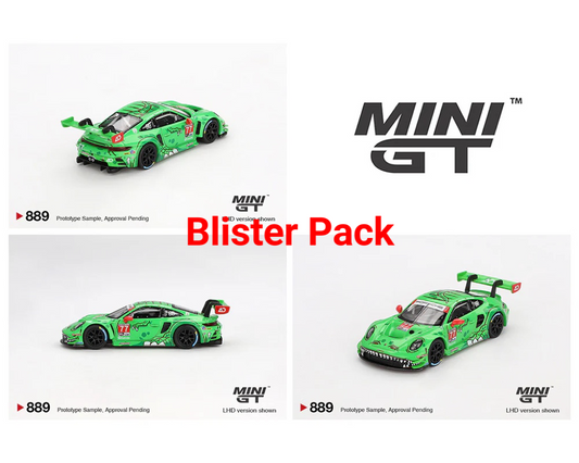 Mini GT 1:64 Porsche 911 GT3 R #77 AO Racing 2024 IMSA Daytona 24 Hrs GTD Pro 2nd Place MGT00889-BL REXY Diecast