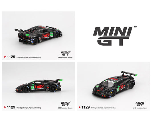 MiniGT 1/64 Lamborghini Huracán GT3 EVO2 #45 No.45 DEX Imaging 2024 IMSA Daytona 24 Hrs MGT01129-BL Diecast car model