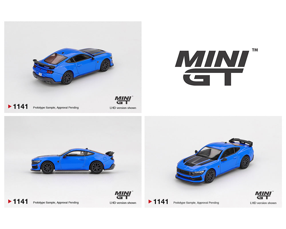 MiniGT 1/64 Ford Mustang Dark Horse 2024 – Grabber Blue MGT01141-BL Diecast