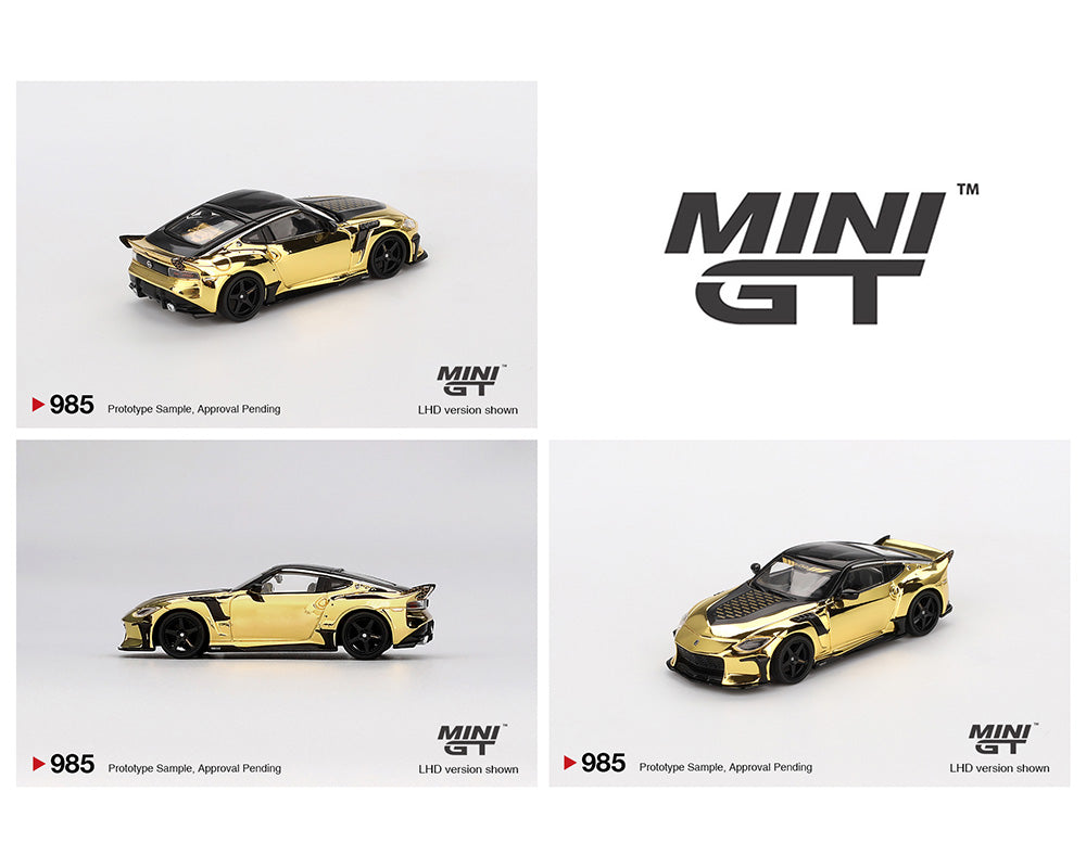 MiniGT Nissan Z VeilSide FFZ400 - Gold Chrome MGT00985-BL Diecast