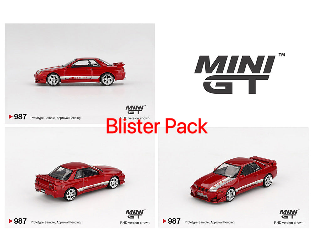 Mini GT 1:64 Nissan Skyline GT-R (R32) VeilSide Combat C-I – Gem Red MGT00987-BL Diecast car model