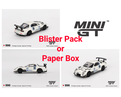 Mini GT 1:64 Mazda RX-7 (FD3S) Itosyoukai Rei-gouki with RE Amemiya MGT00996-BL Diecast 