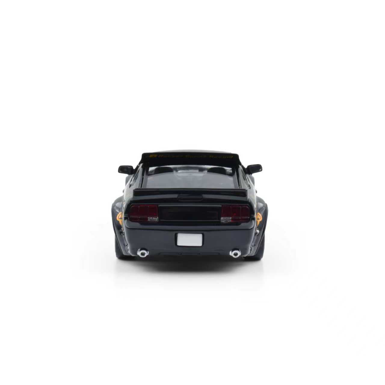 Black car model on a white background