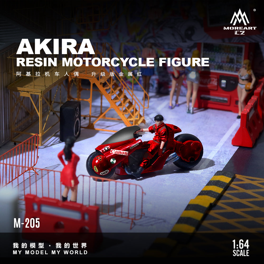 MoreArt 1:64 AKIRA RESIN MOTORCYCLE FIGURE MO222205