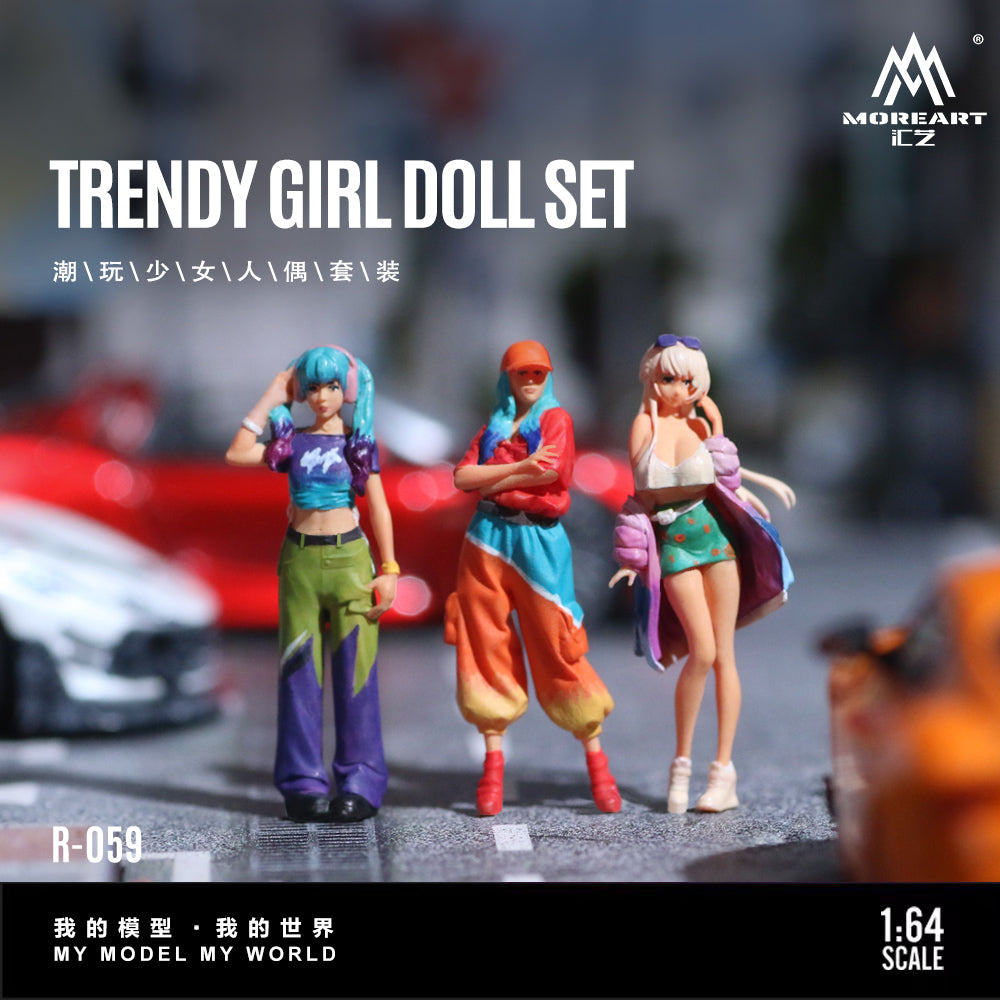 MoreArt 1:64 Trendy Grill Doll Set
