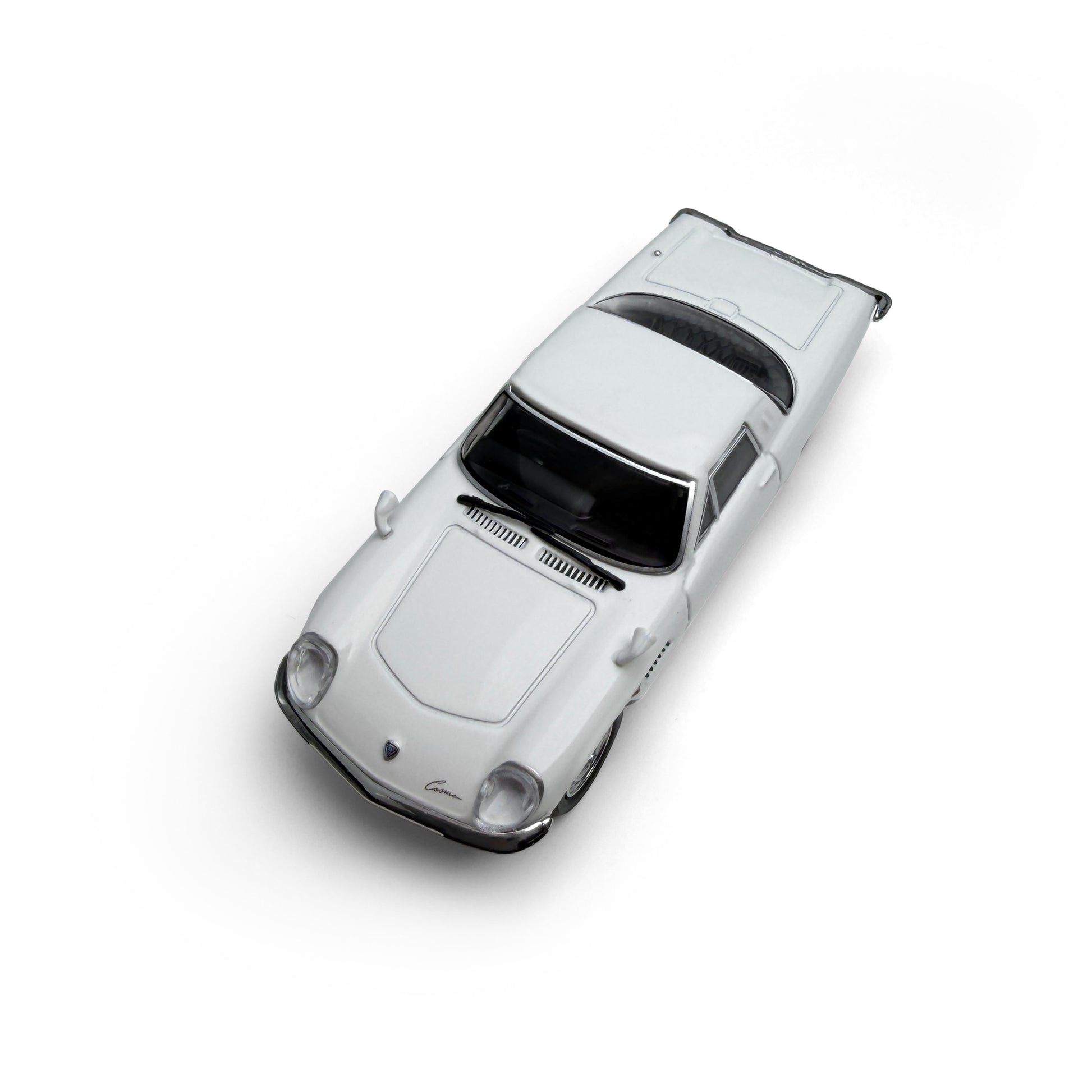Model car on a white background