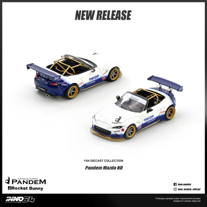 Two model cars with 'Pandem' branding on a white background