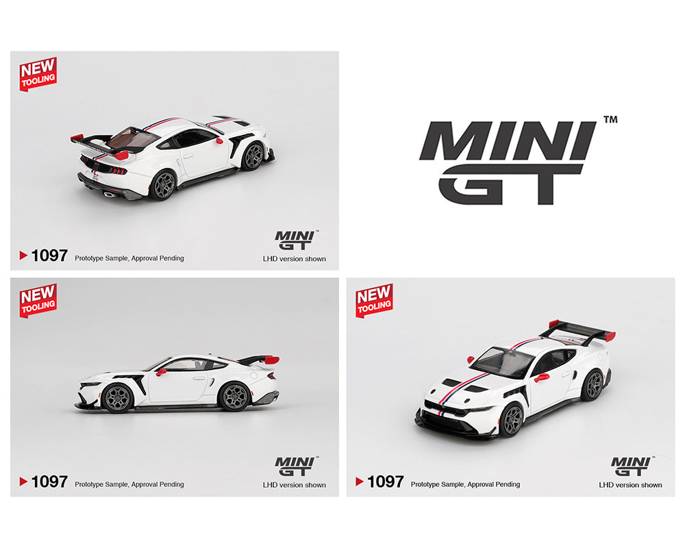 MiniGT 1:64 Ford Mustang GTD Spirit of America – White MGT01097-BL Diecast