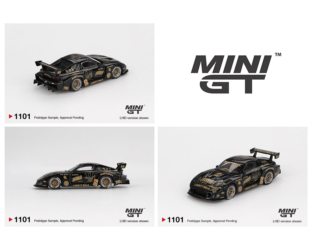 Mini GT 1:64 MAZDA RX-7 LB-Super Silhouette FD-NILES – Black MGT01101-BL - Diecast