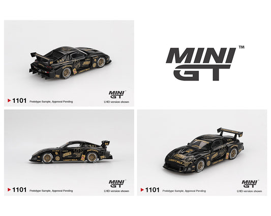 Mini GT 1:64 MAZDA RX-7 LB-Super Silhouette FD-NILES – Black MGT01101-BL - Diecast