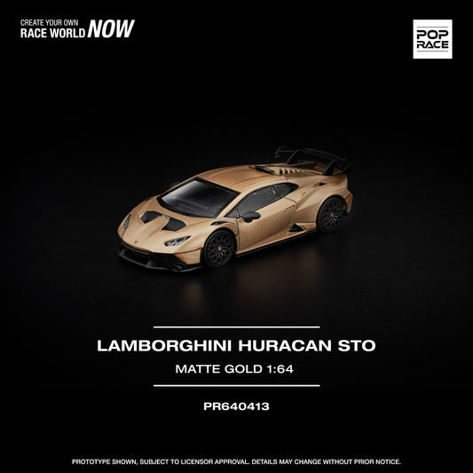 Pop Race 1:64 LAMBORGHINI HURACAN STO MATTE GOLD PR640413