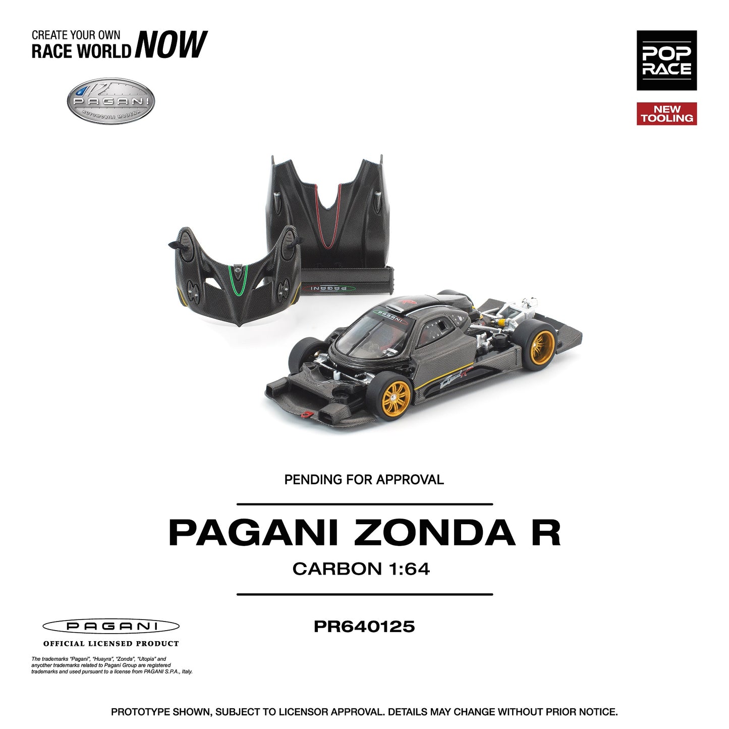 Pop Race 1:64 PAGANI ZONDA R PR640125
