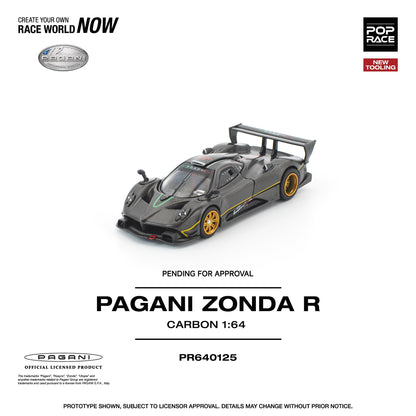 (Preorder) Pop Race 1:64 PAGANI ZONDA R PR640125