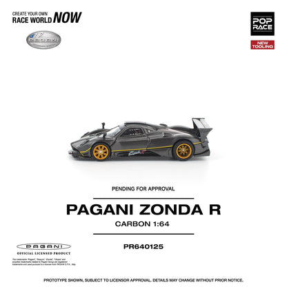 (Preorder) Pop Race 1:64 PAGANI ZONDA R PR640125