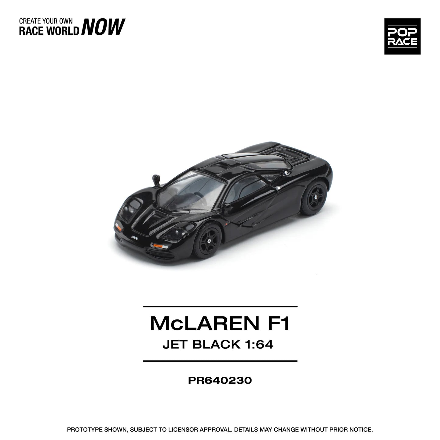 Pop Race 1:64 McLaren F1 - Jet Black PR640230