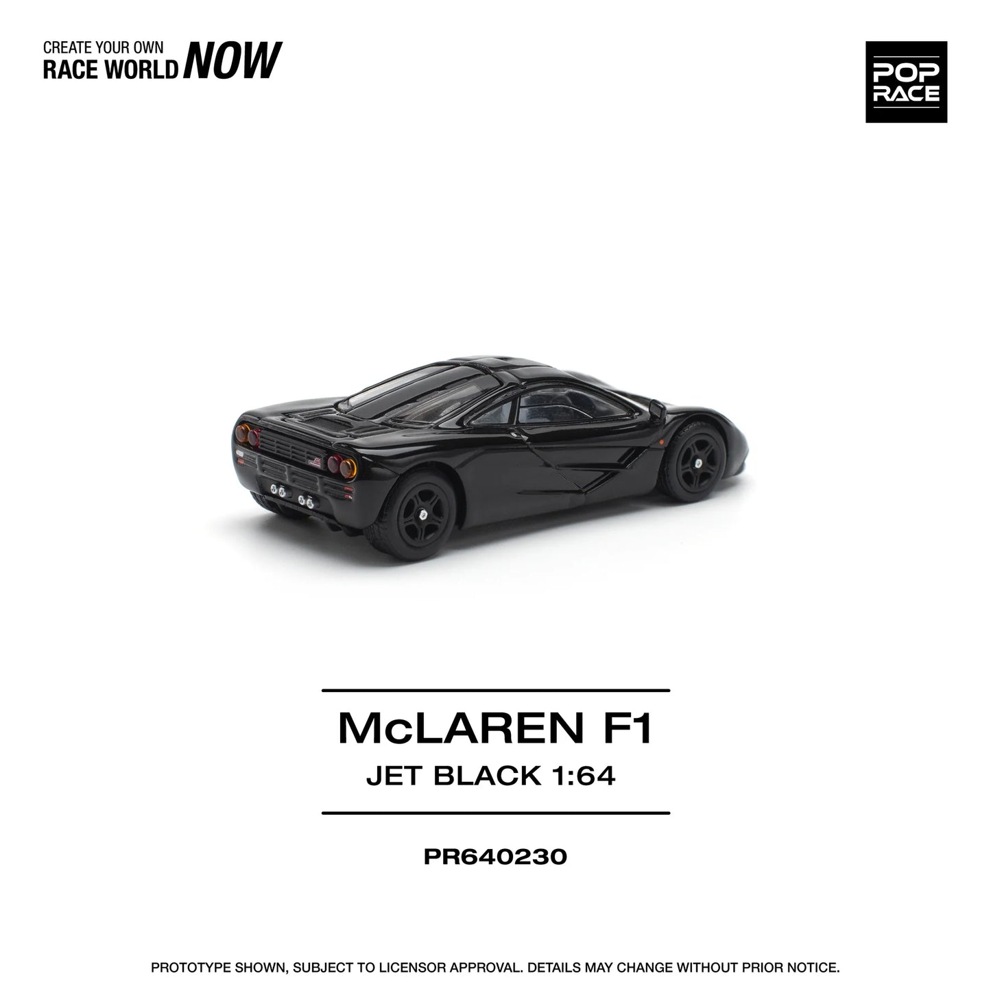 Pop Race 1:64 McLaren F1 - Jet Black PR640230