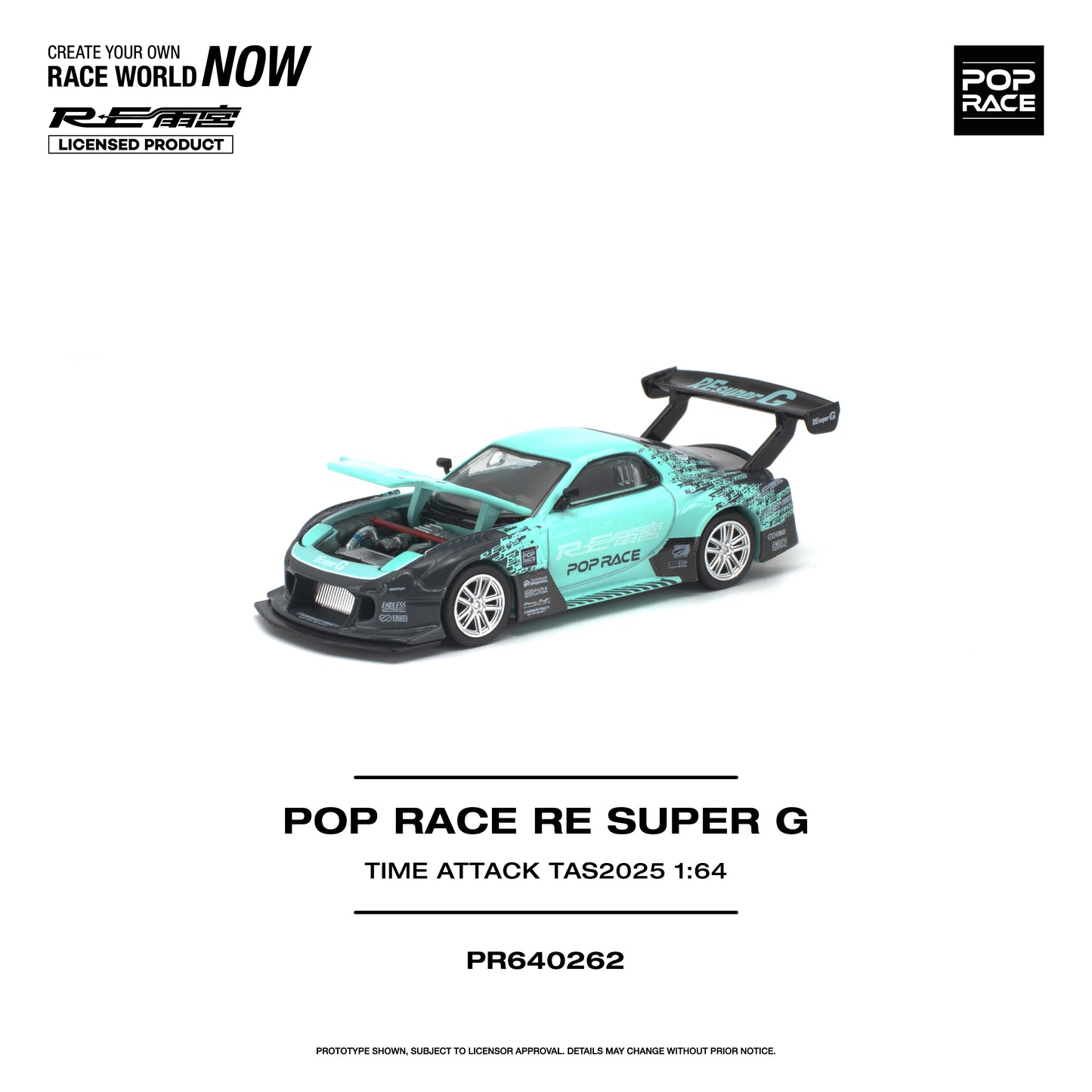 (Preorder) Pop Race 1:64 POP RACE RE SUPER G TIME ATTACK TAS 2025 PR640262