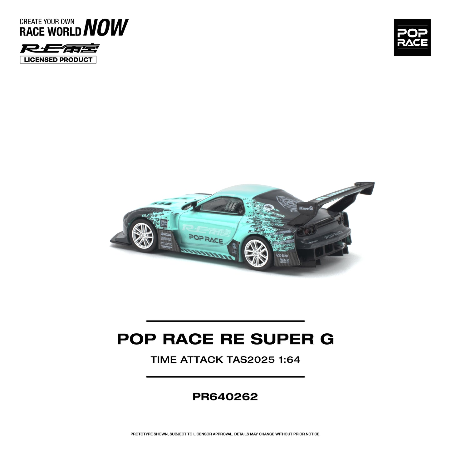 (Preorder) Pop Race 1:64 POP RACE RE SUPER G TIME ATTACK TAS 2025 PR640262