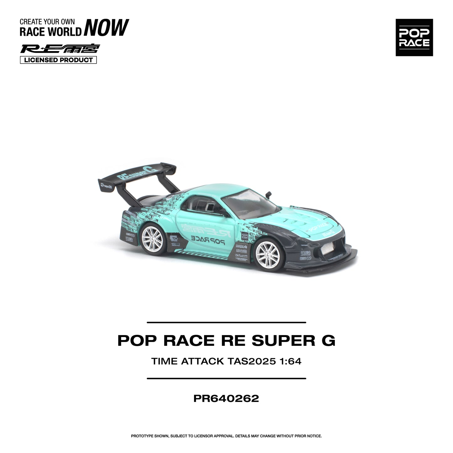 (Preorder) Pop Race 1:64 POP RACE RE SUPER G TIME ATTACK TAS 2025 PR640262