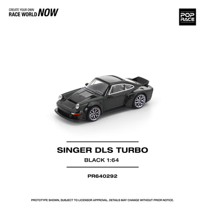 (Preorder) Pop Race 1:64 SINGER DLS TURBO (ROAD) BLACK PR640292