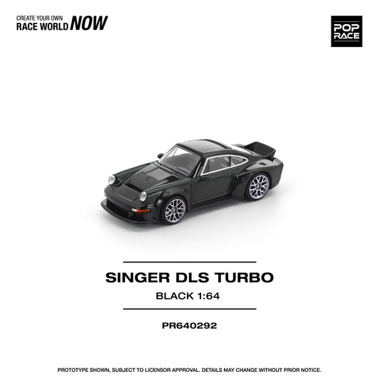 (Preorder) Pop Race 1:64 SINGER DLS TURBO (ROAD) BLACK PR640292