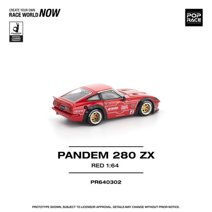 (Preorder) Pop Race 1:64 PANDEM Nissan 280ZX RED PR640302
