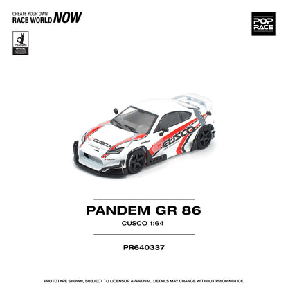 (Preorder) Pop Race 1:64 PANDEM GR86 - CUSCO PR640337