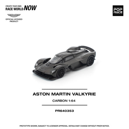 (Preorder) Pop Race 1:64 ASTON MARTIN VALKYRIE CARBON EDITION PR640353