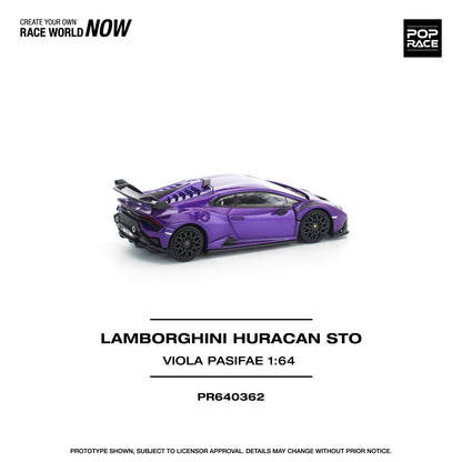 (Preorder) Pop Race 1:64 LAMBORGHINI HURACAN STO VIOLA PASIFAE PR640362