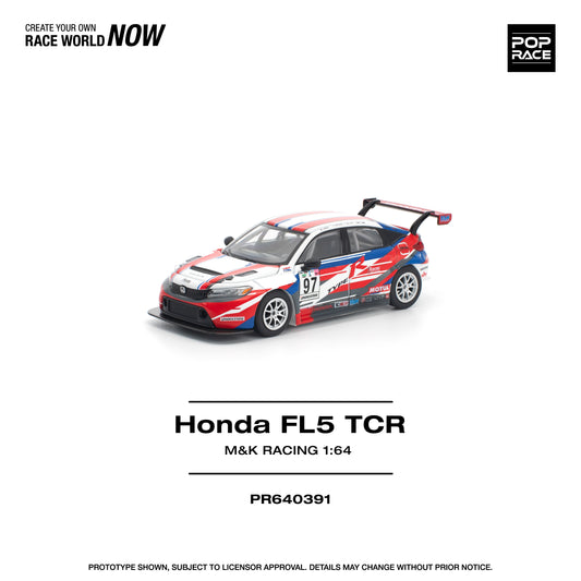 (Preorder) Pop Race 1:64 HONDA CIVIC TYPE-R (FL5) TCR - M&K RACING PR640391