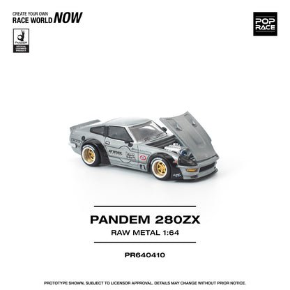 (Preorder) Pop Race 1:64 PANDEM 280ZX RAW METAL PR640410