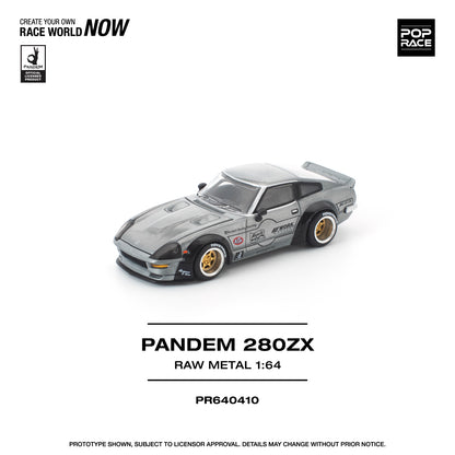 (Preorder) Pop Race 1:64 PANDEM 280ZX RAW METAL PR640410