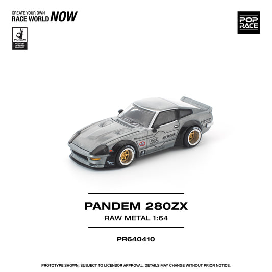 (Preorder) Pop Race 1:64 PANDEM 280ZX RAW METAL PR640410
