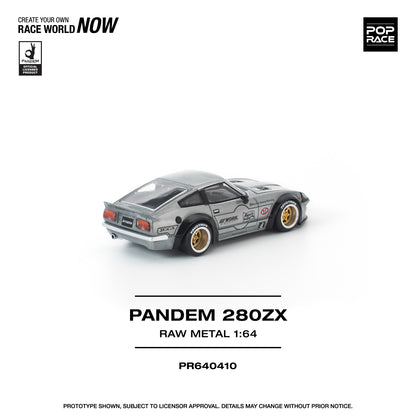 (Preorder) Pop Race 1:64 PANDEM 280ZX RAW METAL PR640410