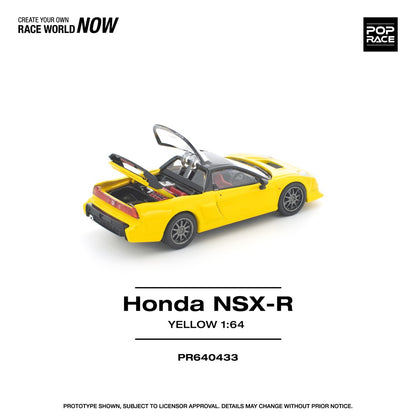 (Preorder) Pop Race 1:64 HONDA NSX-R YELLOW PR640433