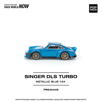 (Preorder) Pop Race 1:64 SINGER DLS TURBO METALLIC BLUE PR640449