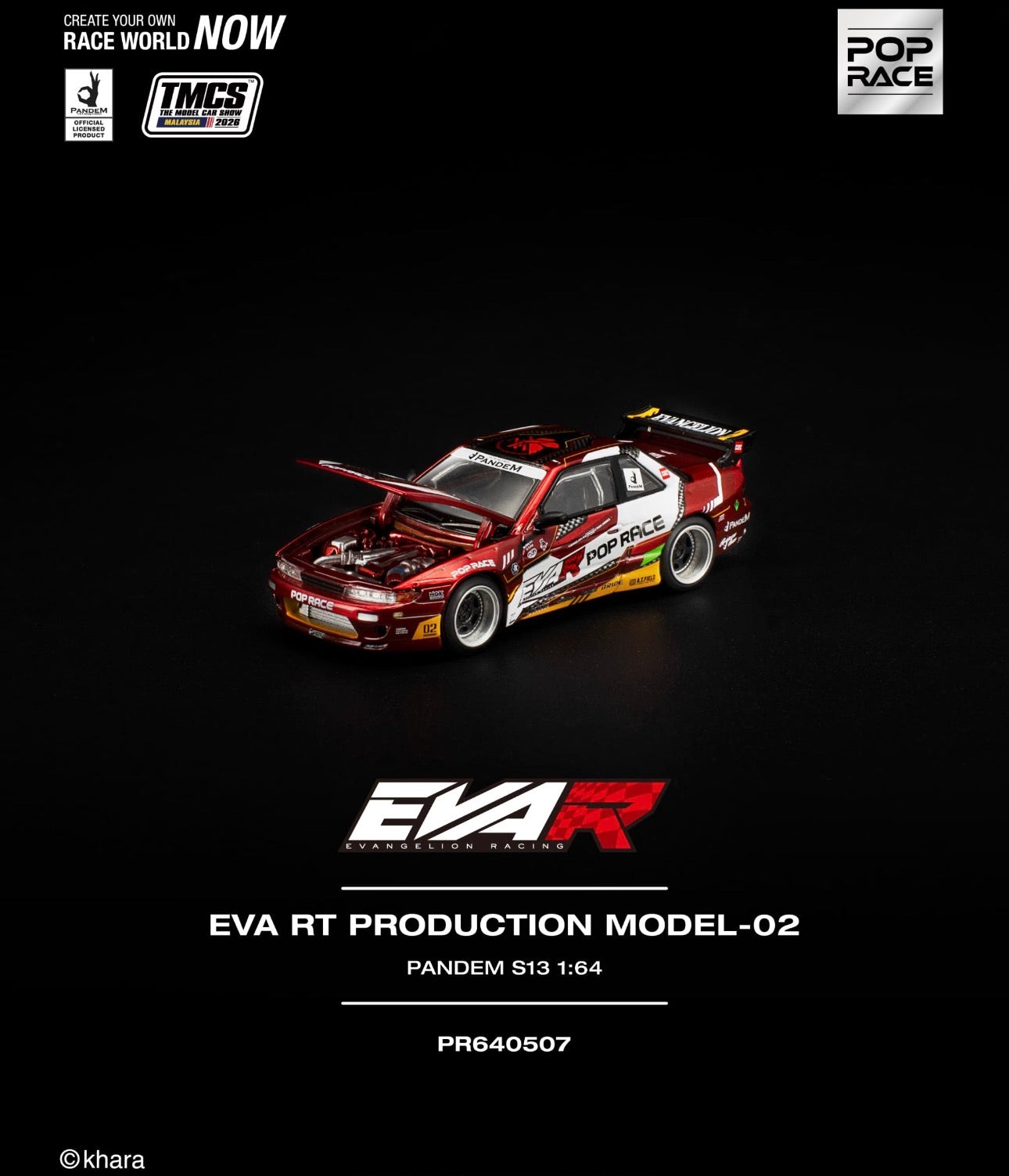 Pop Race 1:64 EVA RT PRODUCTION MODEL-02 PANDEM S13 TMCS 2026