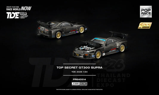 Pop Race 1:64 TOP SECRET GT300 SUPRA TDE 2026 PR640514