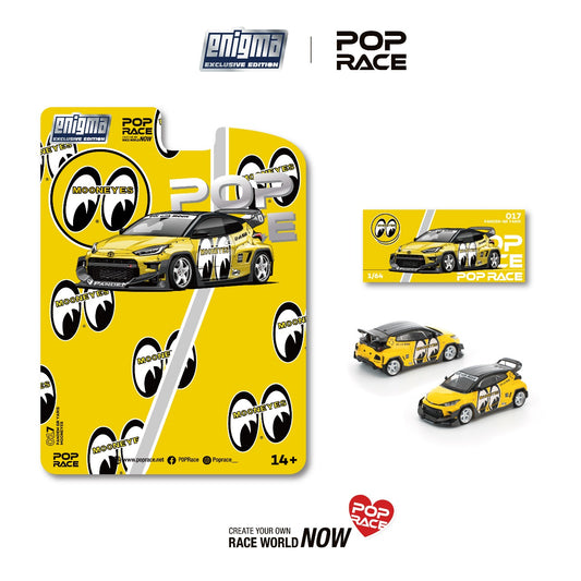 (Preorder) Pop Race x Enigma 1:64 Pandem Yaris Mooneyes PRE017