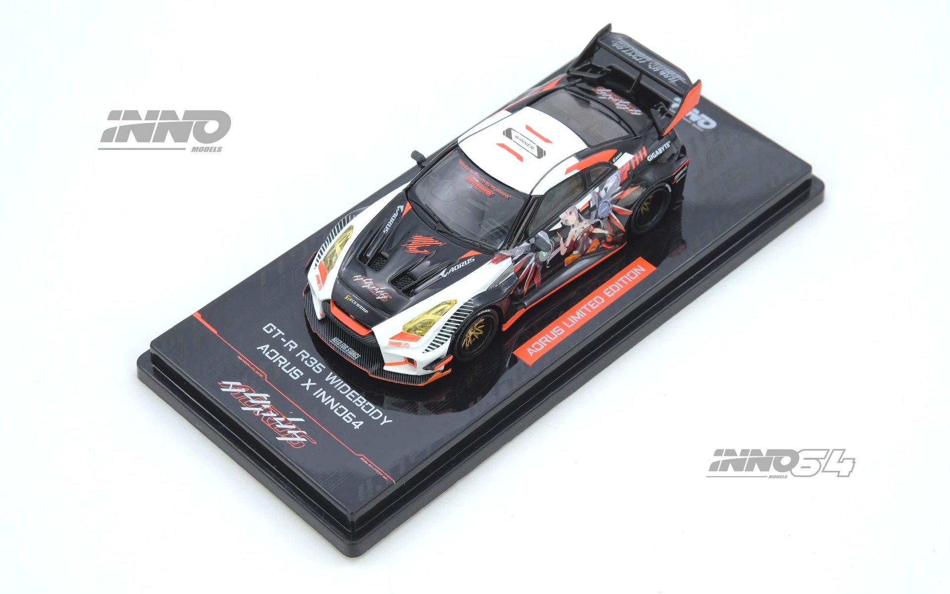 Preorder) Inno64 1:64 GT-R R35 WIDEBODY AORUS X INNO64 Limited