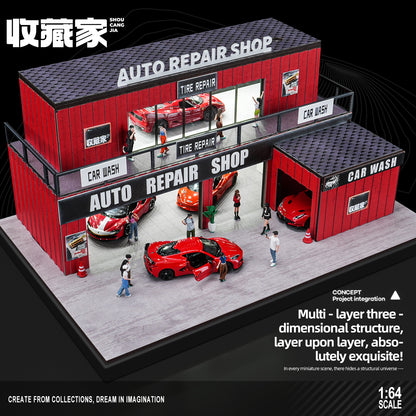 Shou Cang Jia 1:64 CONTAINER REPAIR GARAGE [LARGE] SCJ82055